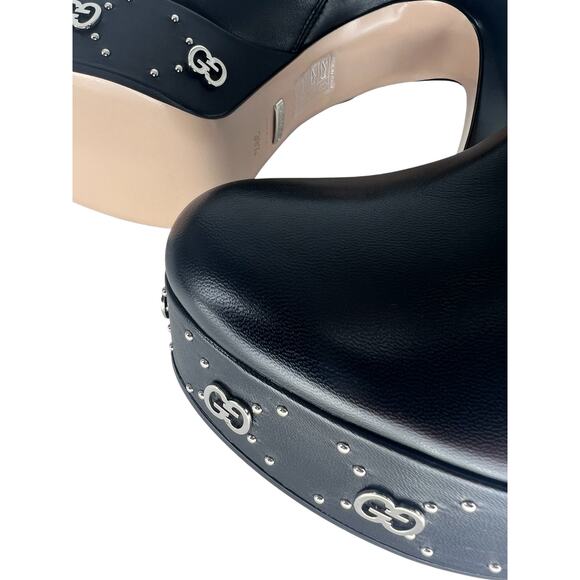 Gucci Black Janaya Platform GG Studded Tall Knee High Boot - Picture 11 of 16